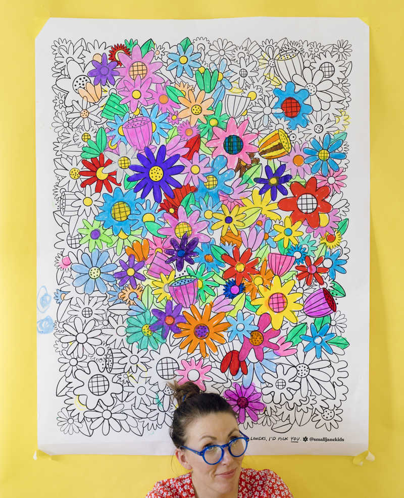 Colour Together - Oversize Flower Colouring Poster