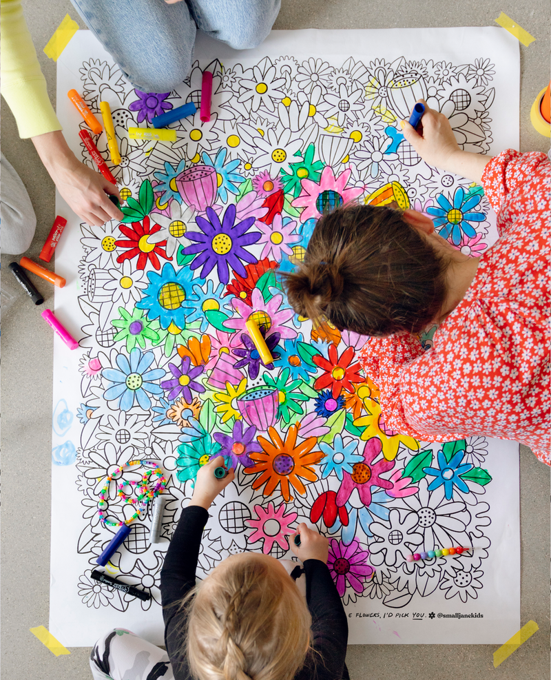 Colour Together - Oversize Flower Colouring Poster