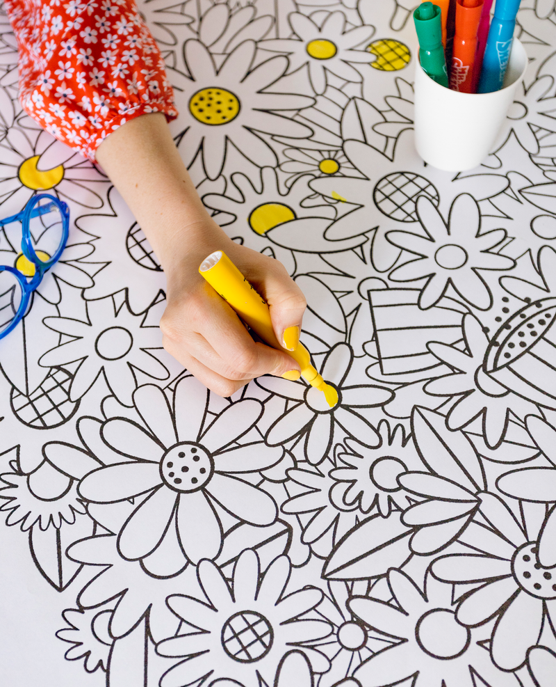 Colour Together - Oversize Flower Colouring Poster