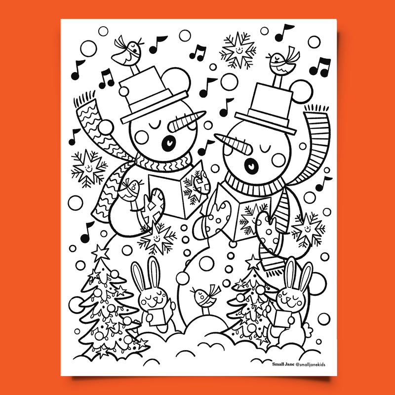 Frosty & Festive Colouring Sheet
